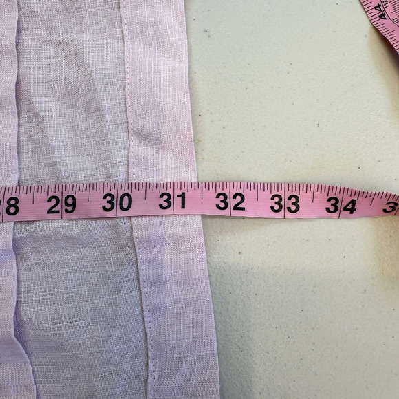 Crown Linen Designs Tunic Top Womens Size M Pink Charlotte Euro Lagenlook NWT - Picture 7 of 8